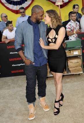 Stephen Boss & wife Allison Holker SAUSAGE PARTY FILM PREMIERE Los Angeles Patrick Rideaux PicturePerfect