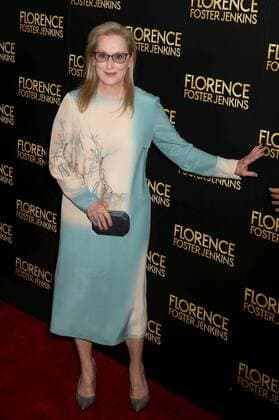August 9, 2016 - New York, New York, U.S. - Actress MERYL STREEP attends the New York premiere of Florence Foster Jenkins held at AMC Loews Lincoln Square. New York U.S. - ZUMAk03_