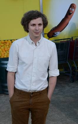 Cast member Michael Cera, the voice of Darren in the animated motion picture comedy Sausage Party attends the premiere of the film at the Regency Village Theatre in the Westwood section of Los Angeles on August 9, 2016. Storyline: A sausage strives to discover the truth about his existence.  LAP2016080913 JIMxRUYMEN