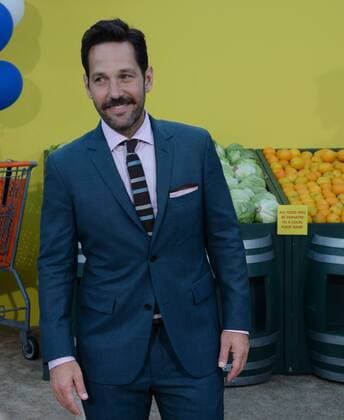 Cast member Paul Rudd, the voice of Darren in the animated motion picture comedy Sausage Party attends the premiere of the film at the Regency Village Theatre in the Westwood section of Los Angeles on August 9, 2016. Storyline: A sausage strives to discover the truth about his existence.  LAP2016080917 JIMxRUYMEN