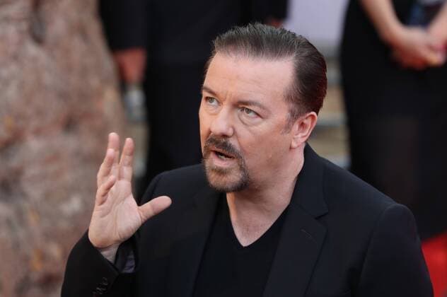 David Brent: Life On The Road Filmpremiere in London . 10 08 2016. London, United Kingdom. Ricky Gervais arriving at the David Brent : Life on the Road premiere in London.  xStephenxLockx xi-Imagesx IIM-13290-0001