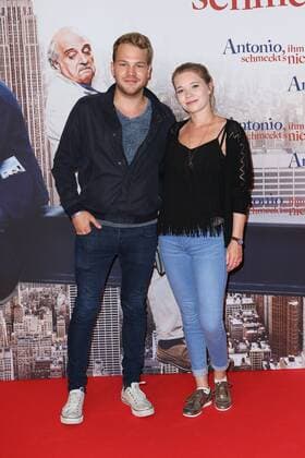 Benjamin-Lennie ãBenÒ Muenchow, Farina Flebbe, Filmpremiere Antonio ihm schmeckts nicht im Mathaeser Filmpalast in Muenchen am 10.08.2016