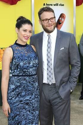 Lauren Miller mit Ehemann Seth Rogen bei der Premiere des Kinofilms Sausage Party - Es geht um die Wurst im Regency Village Theatre. Los Angeles, 09.08.2016 Foto:xD.xBedrosianx xFuturexImage