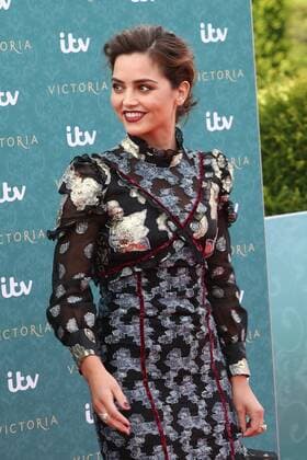 . 11 08 2016. London, United Kingdom. Jenna Coleman arriving for the world premiere screening of Victoria, ITV s new drama series on Queen Victoria, at Kensington Palace in London .  xStephenxLockx xi-Imagesx IIM-13295-0007