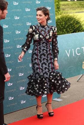 . 11 08 2016. London, United Kingdom. Jenna Coleman arriving for the world premiere screening of Victoria, ITV s new drama series on Queen Victoria, at Kensington Palace in London .  xStephenxLockx xi-Imagesx IIM-13295-0008