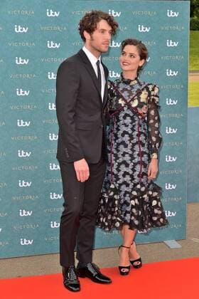 August 11, 2016 - London, London, UK - JENNA COLEMAN and TOM HUGHES attends the VIP press screening of Victoria. The ITV series traces the early life of Queen Victoria, from her accession to the throne at the tender age of 18 through to her courtship and marriage to Prince Albert. London, UK. London UK  - ZUMAl94_