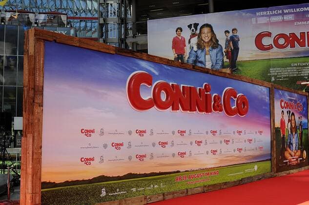 Vorbereitungen zur Connie & Co. Filmpremiere am Potsdamer Platz in Berlin 