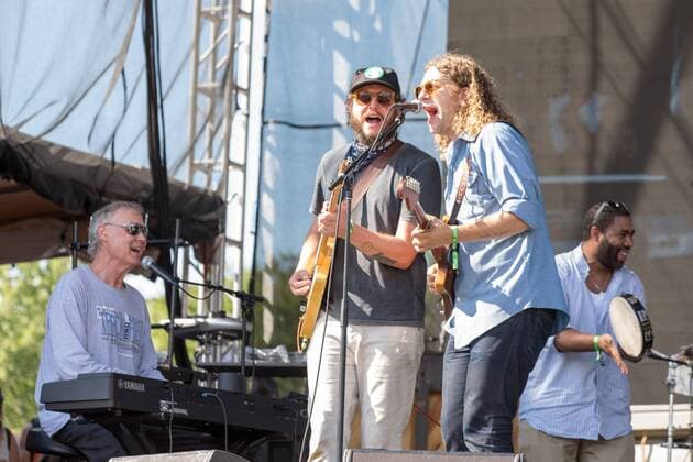 August 13, 2016 - Eau Claire, Wisconsin, U.S - BRUCE HORNSBY, JUSTIN VERNON and PHIL COOK perform live at Eaux Claires Music Festival in Eau Claire, Wisconsin Eau Claire U.S. - ZUMAs135