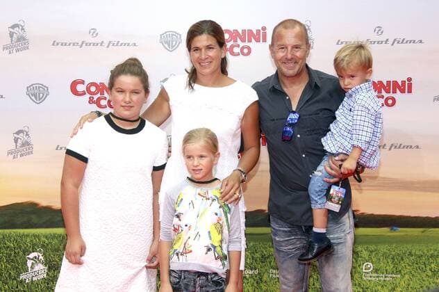 Heino Ferch mit Familie bei der Premiere des Kinofilms Conni & Co im Cinestar Sony Center am Potsdamer Platz. Berlin, 13.08.2016 Foto:xA.xBuggex xFuturexImage