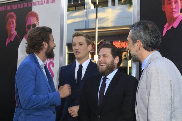 LOS ANGELES - AUG 15: Bradley Cooper, Miles Teller, Jonah Hill, Todd Phillips at the War Dogs Premiere at the TCL Chinese Theater IMAX on August 15, 2016 in Los Angeles, CA  HPA