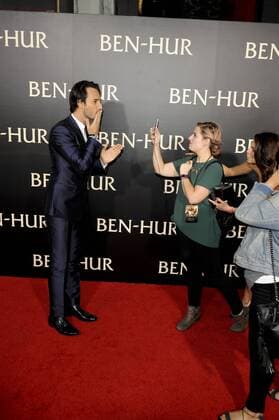 Rodrigo Santoro BEN-HUR FILM PREMIERE Hollywood Patrick Rideaux PicturePerfect