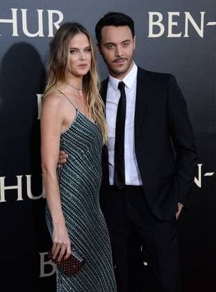 Cast member Jack Huston and model Shannan Click attend the premiere of the motion picture drama Ben-Hur at TCL Chinese Theatre in the Hollywood section of Los Angeles on August 16, 2016. Storyline: The epic story of Judah Ben-Hur (Jack Huston), a prince falsely accused of treason by his adopted brother, an officer in the Roman army. After years at sea, Judah returns to his homeland to seek revenge, but finds redemption.  LAP2016081611 JIMxRUYMEN