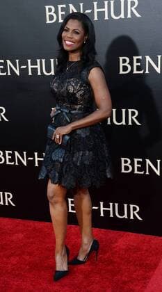 TV Personality Omarosa Manigault attends the premiere of the motion picture drama Ben-Hur at TCL Chinese Theatre in the Hollywood section of Los Angeles on August 16, 2016. Storyline: The epic story of Judah Ben-Hur (Jack Huston), a prince falsely accused of treason by his adopted brother, an officer in the Roman army. After years at sea, Judah returns to his homeland to seek revenge, but finds redemption.  LAP2016081636 JIMxRUYMEN
