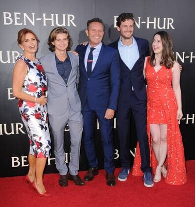 August 16, 2016 - Hollywood, CA, United States - 16 August 2016 - Hollywood, California. Roma Downey, Cameron Burnett, Mark Burnett, James Burnett, Reilly Marie Anspaugh. Los Angeles premiere of Ben-Hur held at TCL Chinese Theatre. Photo Credit: AdMedia Hollywood United States - ZUMAa123