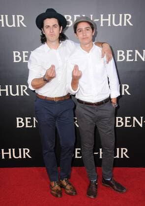 August 16, 2016 - Hollywood, CA, United States - 16 August 2016 - Hollywood, California. David Henrie, Lorenzo Henrie. Los Angeles premiere of Ben-Hur held at TCL Chinese Theatre. Photo Credit: AdMedia Hollywood United States - ZUMAa123