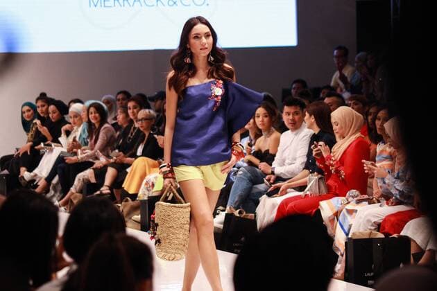 Malaysia: Kuala Lumpur Fashion Week 2016 A model wears a collection by Merrack & Co. during the Kuala Lumpur Fashion Week 2016.  AdyxAbdxRopha