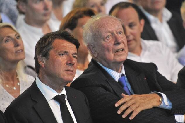 christian estrosi - jean claude gaudin - NicolasSarkozy verkündet Präsidentschaftskandidatur Kandidatur Präsident Frankreich - Chateaurenard - 25 08 2016 NorbertScanella Panoramic 