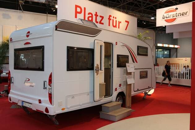 Bürstner Premio Plus 510 TK Wohnwagen, Caravan Salon (27.08. - 04.09.2016, 26.08.2016 Fachbesuchertag, Messe Düsseldorf, weltgrösste Messe für Reisemobile und Caravans, Camping), Düsseldorf (D)