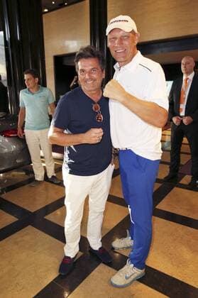 Thomas Anders und Axel Schulz bei der Golf Charity Masters Party im Hotel The Westin. Leipzig, 27.08.2016 Foto:xS.xGabschx xFuturexImage