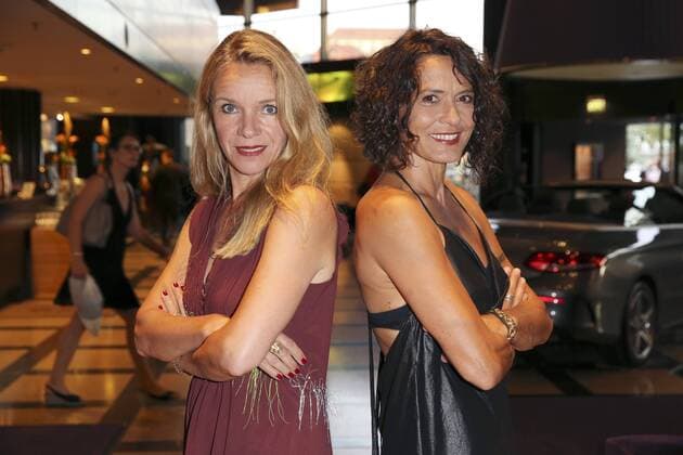 Ulrike Folkerts mit Lebensgefährtin Katharina Schnitzler bei der Golf Charity Masters Party im Hotel The Westin. Leipzig, 27.08.2016 Foto:xS.xGabschx xFuturexImage