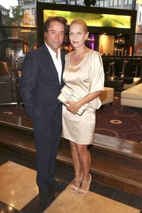 Jan Josef Liefers und Anna Loos bei der Golf Charity Masters Party im Hotel The Westin. Leipzig, 27.08.2016 Foto:xS.xGabschx xFuturexImage