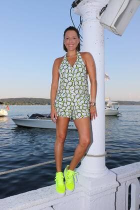 Simone Ballack, Serfan Fashion Show im Hugo s Beach am Starnberger See in Starnberg am 27.08.2016