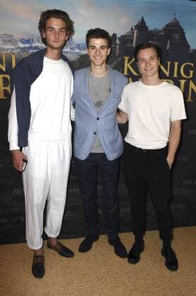 Maximilian Diehle, Patrick Mölleken und Philip Mur bei der Premiere des Kinofilms König Laurin im Mathäser Filmpalast. München, 28.08.2016 Foto:xP.xSchönbergerx xFuturexImage