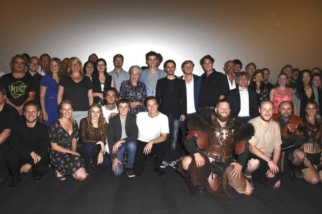 Matthias Lang mit seinem Cast bei der Premiere des Kinofilms König Laurin im Mathäser Filmpalast. München, 28.08.2016 Foto:xP.xSchönbergerx xFuturexImage
