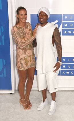 August 28, 2016 - New York, New York, U.S. - Model HEIDI KLUM and NICK CANNON attend the arrivals at the 2016 MTV Video Music Awards held at Madison Square Garden. New York U.S. - ZUMAk03_
