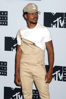 August 28, 2016 - New York, New York, U.S. - CHANCE THE RAPPER poses for photos in the press room at the 2016 MTV Video Music Awards held at Madison Square Garden. New York U.S. - ZUMAk03_