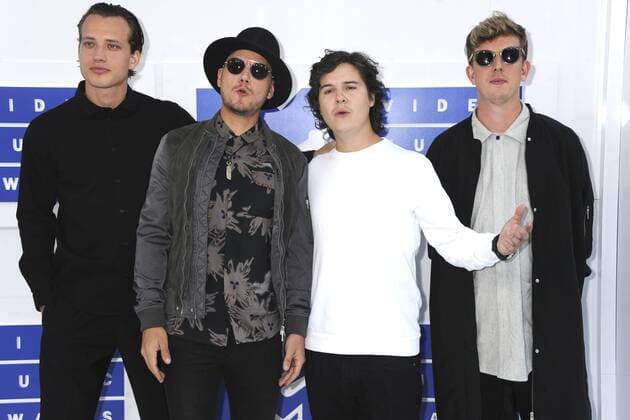 Magnus Larsson, Kasper Daugaard, Lukas Graham Forchhammer und Mark Falgren bei der Verleihung der MTV Video Music Awards 2016 im Madison Square Garden. New York, 28.08.2016 Foto:xD.xVanxTinex xFuturexImage