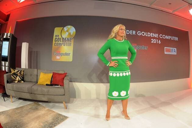19.Goldener Computerpreis 2016 Barbara Schoeneberger Verleihung des 19. Goldener Computers der Fachzeitschrift Computer Bild im Axel-Springer-Haus in Berlin am 30.08.2016