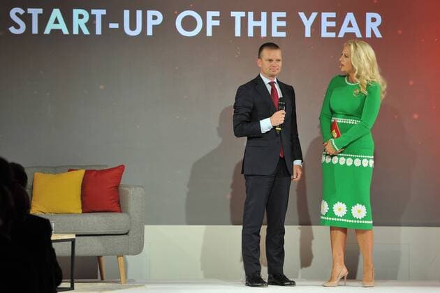 19.Goldener Computerpreis 2016 Jan Bayer, Barbara Schoeneberger Verleihung des 19. Goldener Computers der Fachzeitschrift Computer Bild im Axel-Springer-Haus in Berlin am 30.08.2016