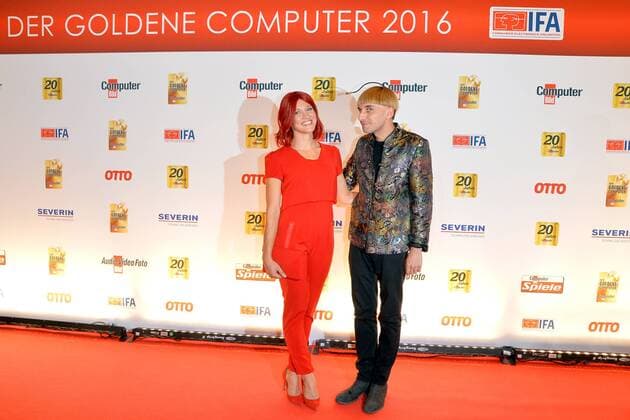 19.Goldener Computerpreis 2016 Eva, Miss IFA 2016, Neil Harbisson, Cyborg Verleihung des 19. Goldener Computers der Fachzeitschrift Computer Bild im Axel-Springer-Haus in Berlin am 30.08.2016