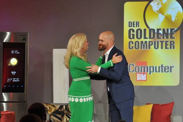 19.Goldener Computerpreis 2016 Barbara Schoeneberger, Axel Telzerow Verleihung des 19. Goldener Computers der Fachzeitschrift Computer Bild im Axel-Springer-Haus in Berlin am 30.08.2016