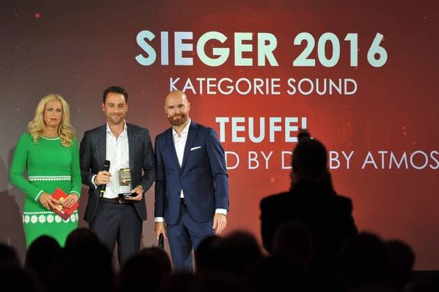 19.Goldener Computerpreis 2016 Barbara Schoeneberger, Sascha Mallah, Axel Telzerow Verleihung des 19. Goldener Computers der Fachzeitschrift Computer Bild im Axel-Springer-Haus in Berlin am 30.08.2016