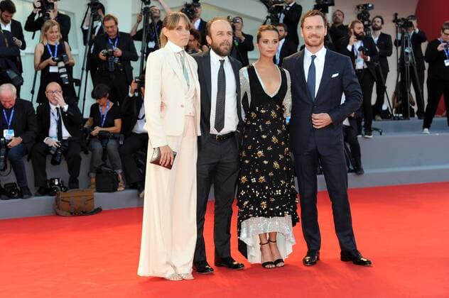 73rd Venice Film Festival, Red Carpet film The light between oceans . Pictured: Michael Fassbender, Alicia Vikander, Derek Cianfrance  Copyright: xAlbertoxTerenghi Veneziax2016x