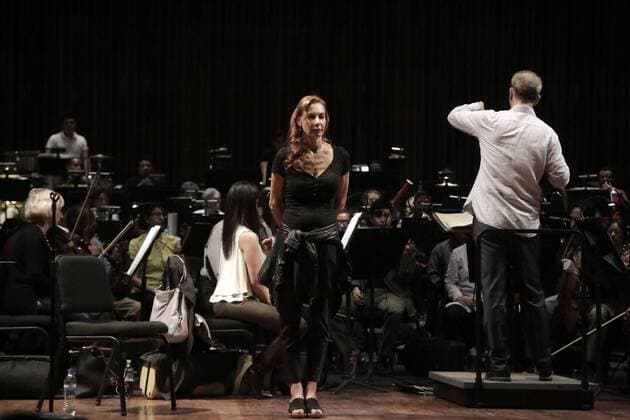 September 1, 2016 - Mexico - EUM20160901CUL01.JPG.CIUDAD DE MEXICO MusicMusica-Ute Lemper.- La cantante alemana Ute Lemper en ensayo con la Orquesta Sinfonica Nacional (OSN), 1 de septiembre de 2016, en el Palacio de Bellas Artes. Foto: Agencia EL UNIVERSALAlejandra LeyvaJMA Mexico  - ZUMAu78_
