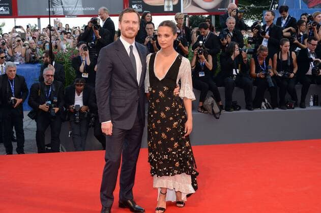 210942 Degun Starface 2016-09-01 Venise Italie Mostra 2016. 73nd Venice International Film festival. Photocall du film The light between oceans . Mostra 2016. 73nd Venice International Film Festival. Red Carpet of the light between oceans movie. Alicia Vikander .Michael Fassbinder. Fassbender, Michael; Vikander, Alicia  Copyright: xDegunx xStarfacex STAR_210942_022
