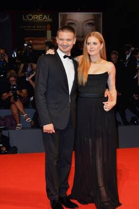 73rd Venice Film Festival, Red Carpet film Arrivals . Pictured: Jeremy Renner, Amy Adams  Copyright: xSimonexComi Veneziax2016x