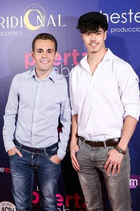 Gonzalo Lumbreras and Alberto Padillos during the premiere of La Puerta abierta at Palacio de la Prensa in Madrid. September 01, 2016.  (20160901002)