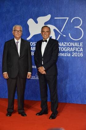 73rd Venice Film Festival, Red Carpet film Franca Chaos and creation . Pictured: Paolo Baratta, Alberto Barbera  Copyright: xSimonexComi Veneziax2016x