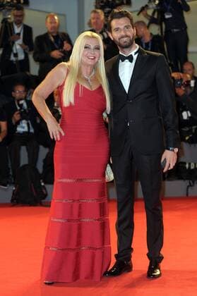 73rd Venice Film Festival, Red Carpet film The bleeder . Pictured: Monika Bacardi, Andrea Iervolino  Copyright: xAlbertoxTerenghi Veneziax2016x