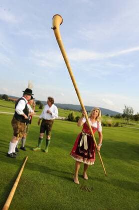 Marianne Hartl 5. Marianne & Michael Lederhos«n Cup Golfclub Valley Golfplatz Tegernsee Muenchen 02. September 2016