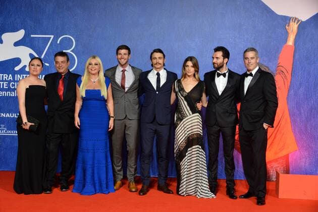 Filmfestspiele Venedig - In Dubious Battle Filmpremiere 73rd Venice Film Festival, Red Carpet Film In Dubious Battle . Pictured: Austin Stowell, Ashley Greene, James Franco Monika Bacardi, Andrea Iervolino  Copyright: xSimonexComi Veneziax2016x