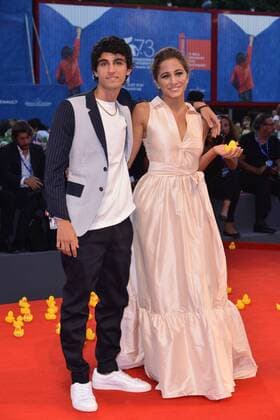 73rd Venice Film Festival, Red Carpet film Piuma . Pictured: Luigi Fedele, Blu Yoshimi  Copyright: xSimonexComi Veneziax2016x