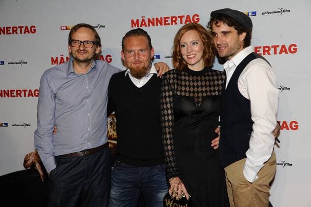 Filmpremiere von Männertag in München - Milan Peschel, Axel Stein, Lavinia Wilson und Oliver Wnuk Premiere Männertag Film Kino Fernsehen Mathäser Filmpalast München 05. September 2016