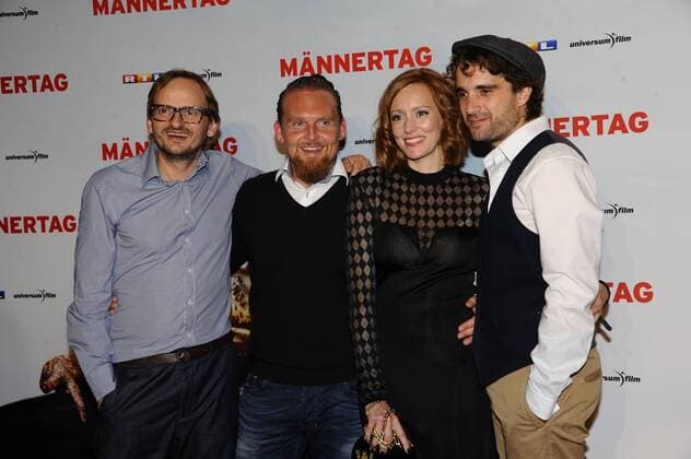 Milan Peschel, Axel Stein, Lavinia Wilson und Oliver Wnuk Premiere Männertag Film Kino Fernsehen Mathäser Filmpalast München 05. September 2016