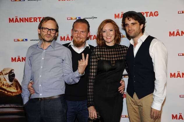 Milan Peschel, Axel Stein, Lavinia Wilson und Oliver Wnuk Premiere Männertag Film Kino Fernsehen Mathäser Filmpalast München 05. September 2016