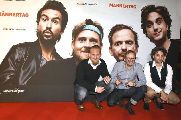 Axel Stein, Milan Peschel und Oliver Wnuk bei der Premiere des Kinofilms Männertag im Mathäser Filmpalast. München, 05.09.2016 Foto:xP.xSchönbergerx xFuturexImage